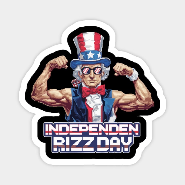 2025 Rizz // pixel art - 2025 Rizz - Magnet | TeePublic