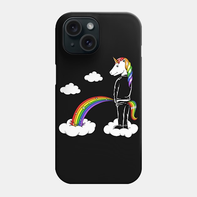 Rainbow Unicorn Phone Case by coffeeman