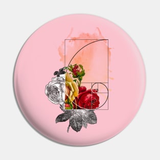 Fibonacci Rose Pin