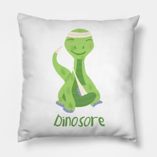 Dinosore (green dinosaur) Pillow