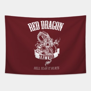 Red Dragon Tattoo Tapestry