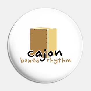Cajon Rhythm Box Pin
