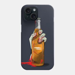 Zombie Hand Double Tap on Navy Blue Phone Case