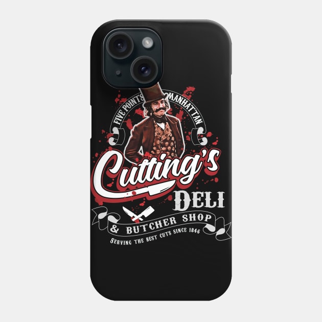 Cutting's Deli & Butcher Shop Phone Case by Alema Art