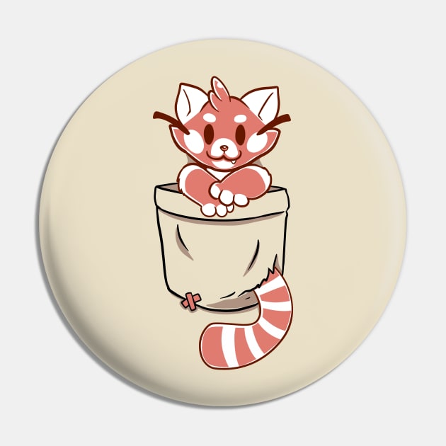 Pocket Red Panda Pin by TechraPockets