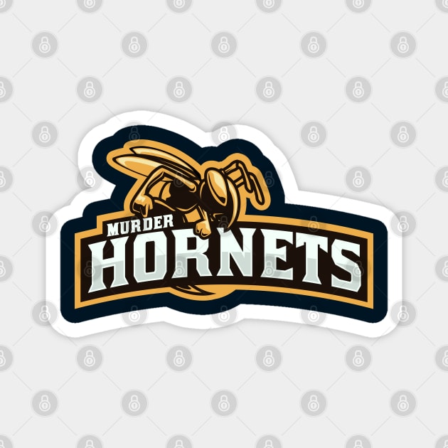 "Murder Hornets" Mock Sports Team Magnet by EbukaAmadiObi19