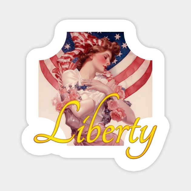 Lady Liberty Magnet by Mythologica