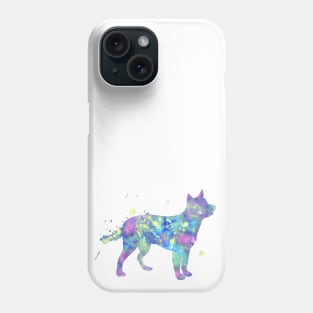 Cattle Dog Watercolor Painting Phone Case