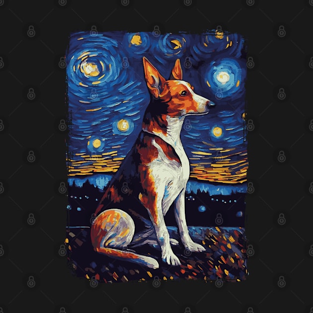 Podenco Starry Night by favoriteshirt