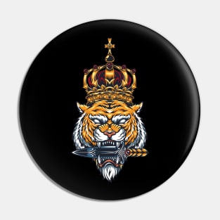 Tiger King Knife In Mouth Pin