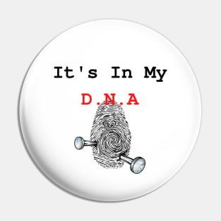 It's In My DNA,Love,fingerprint,heart,boyfriend,girlfriend,friends Pin