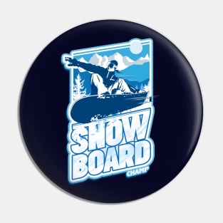 Snowboard Day Pin