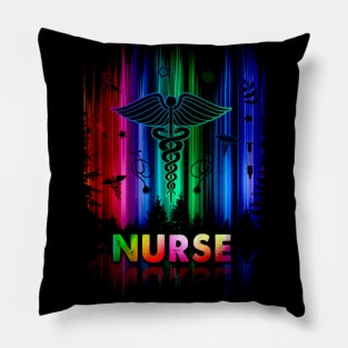 Proud Nurse Vintage retro shirt Pillow