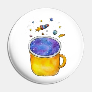 Morning Space Coffee Pin