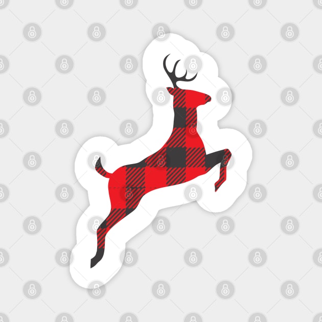 Christmas Reindeer Magnet by Rise And Design