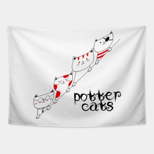 potter cats Tapestry