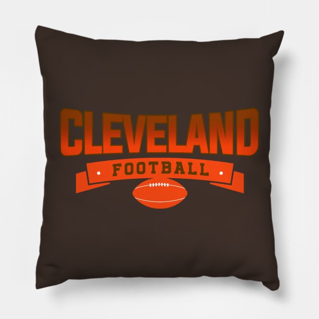 Cleveland Football Team Pillow by igzine