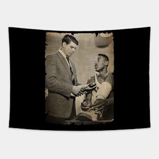 Wilt Chamberlain and John Anderson Vintage Tapestry