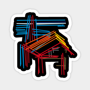 architecture / abstract house Magnet