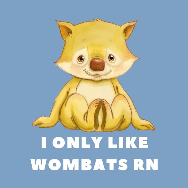 I Only Like Wombats Right Now by A Magical Mess