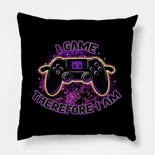 I game therefore I am Pillow