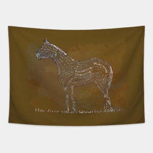 The American Quarter Horse in Typography Tapestry