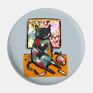 The Cat Artist Pin