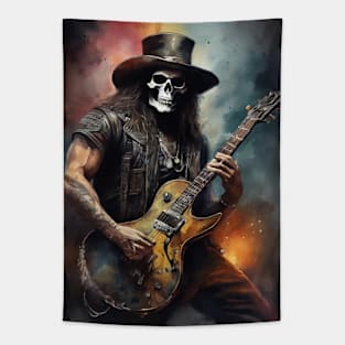 Metal Skull Tapestry