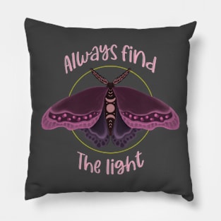 Always find the light moth and moon art. Pillow