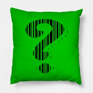 R1ddl3r Bar Code (BLACK) Pillow