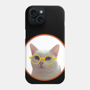 Kitten wearing glasses Phone Case