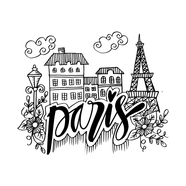 Hand Drawn Symbols Of Paris by Handini _Atmodiwiryo