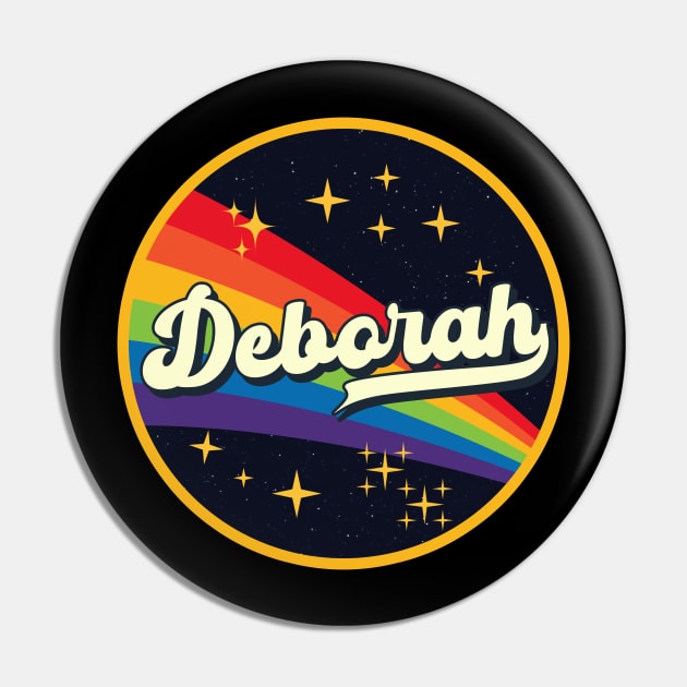 Deborah // Rainbow In Space Vintage Style Pin by LMW Art