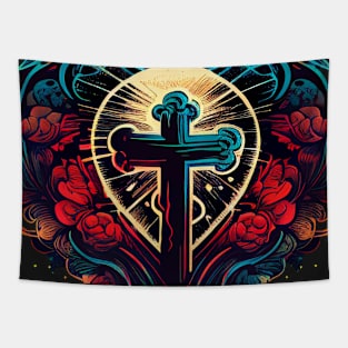 The Cross of Jesus Design V11 Tapestry