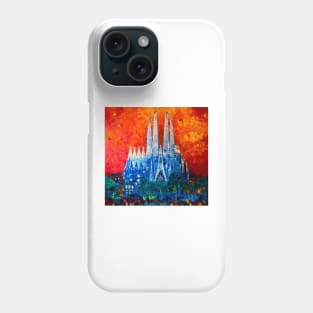 Barcelona. Sagrada familia Phone Case