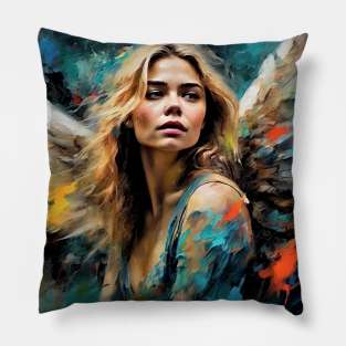 Angel with Chloë  Moretz face Pillow