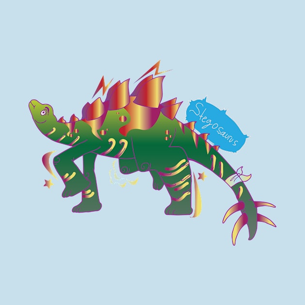 Stegosaurus classic (simple) by DinosauriA