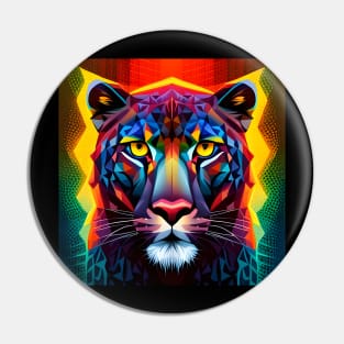 Neon Panther Pin