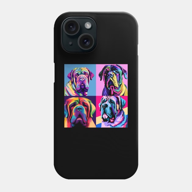 Neapolitan Mastiff Pop Art - Dog Lover Gifts Phone Case by PawPopArt