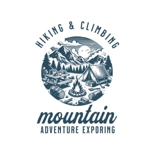 hiking and climbing mountain adventure T-Shirt
