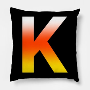 Fire Letter K Pillow