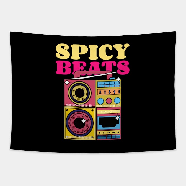 Silky Beats Stereo Tapestry by Mirage Tees