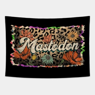 Mastodon Vintage Proud Name Personalized Birthday 70s 80s 90s Styles Tapestry