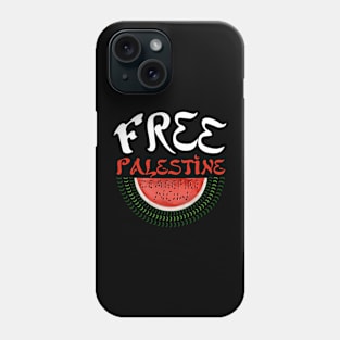 Free Palestine Watermelon Kefiah Peace No War Ceasefire Phone Case