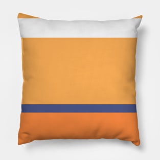 An exceptional fuse of Purple Navy, White, Sandy, Rajah and Orangeish stripes. Pillow