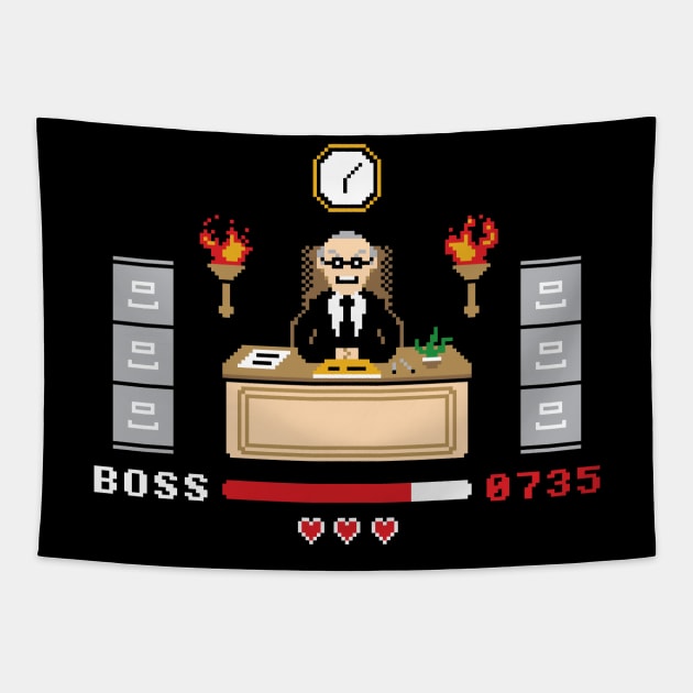 Final Boss Tapestry by DavidSoames