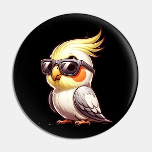 Cute Cool Cockatiel Bird Pin