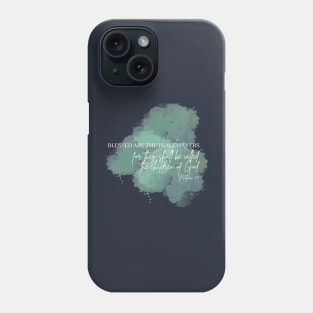 Beatitudes Matthew 5:7 Light Letters Phone Case