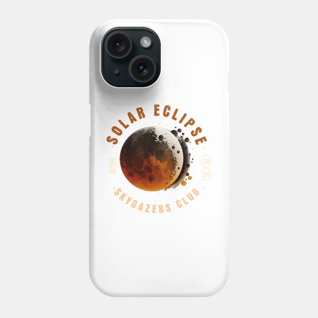 Solar Eclipse Sky Gazers Club Phone Case by Oaktree Studios