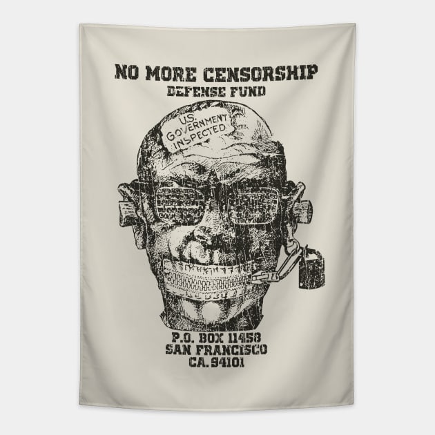 No More Censorship Defense Fund 1985 Tapestry by JCD666